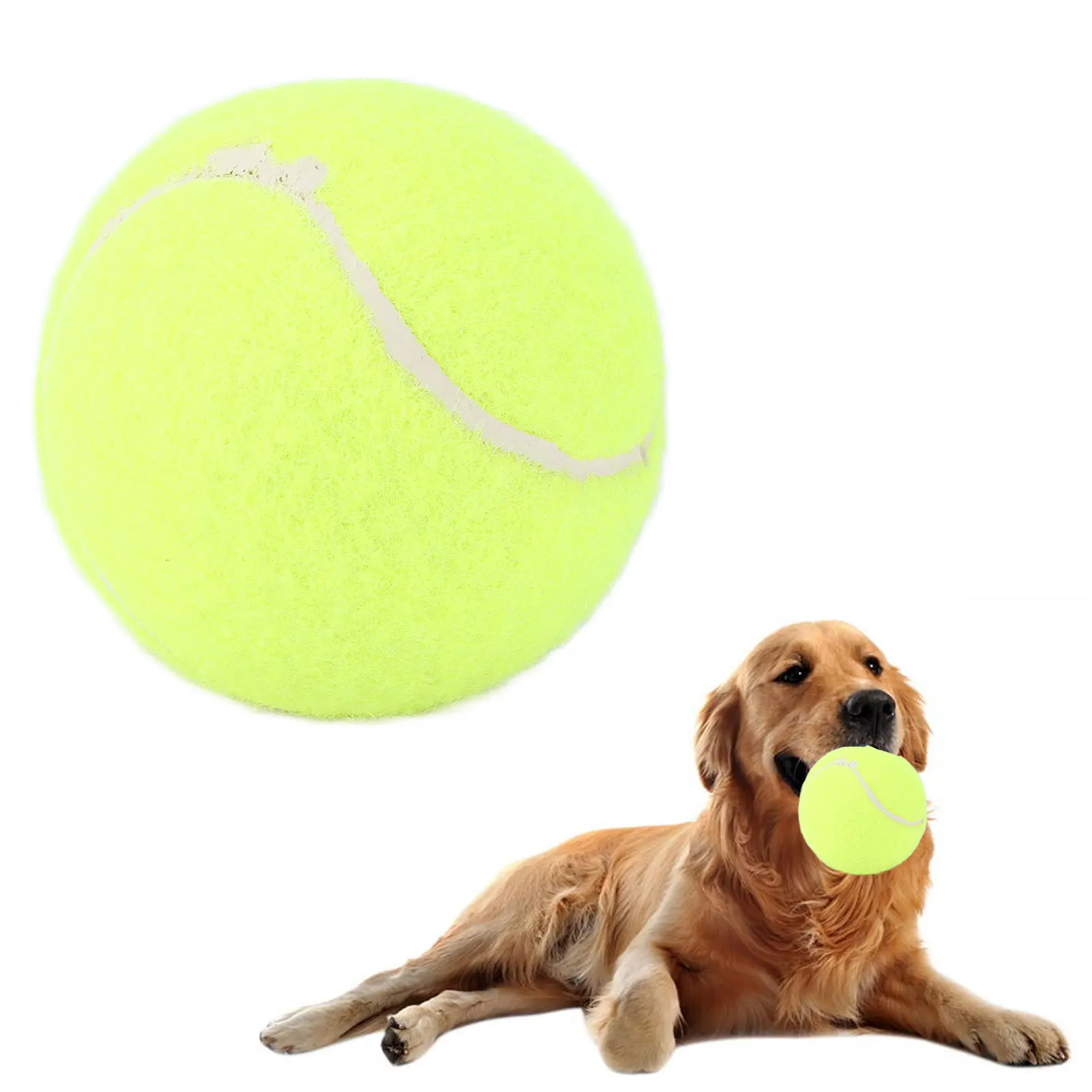 Pet Dog Toy Ball Sturdy Non Toxic Scratch Resistant Pet Interactive Tennis For Dogs Pet Tennis Toy