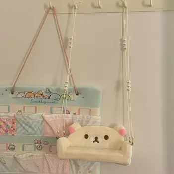 輕鬆熊小白熊毛絨玩具鞦韆動漫放鬆熊沙發掛件臥室牆飾家居裝飾兒童經典玩具禮物 6 最佳銷售 毛絨吊墜 - №2