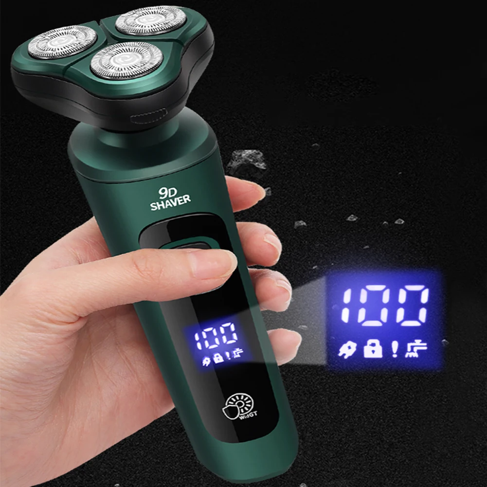 

Men Rechargeable Shaver Waterproof Painless Cordless Trimmer Washable Face Beard Trimmer Shaving Face Beard Razor Car Home Razor
