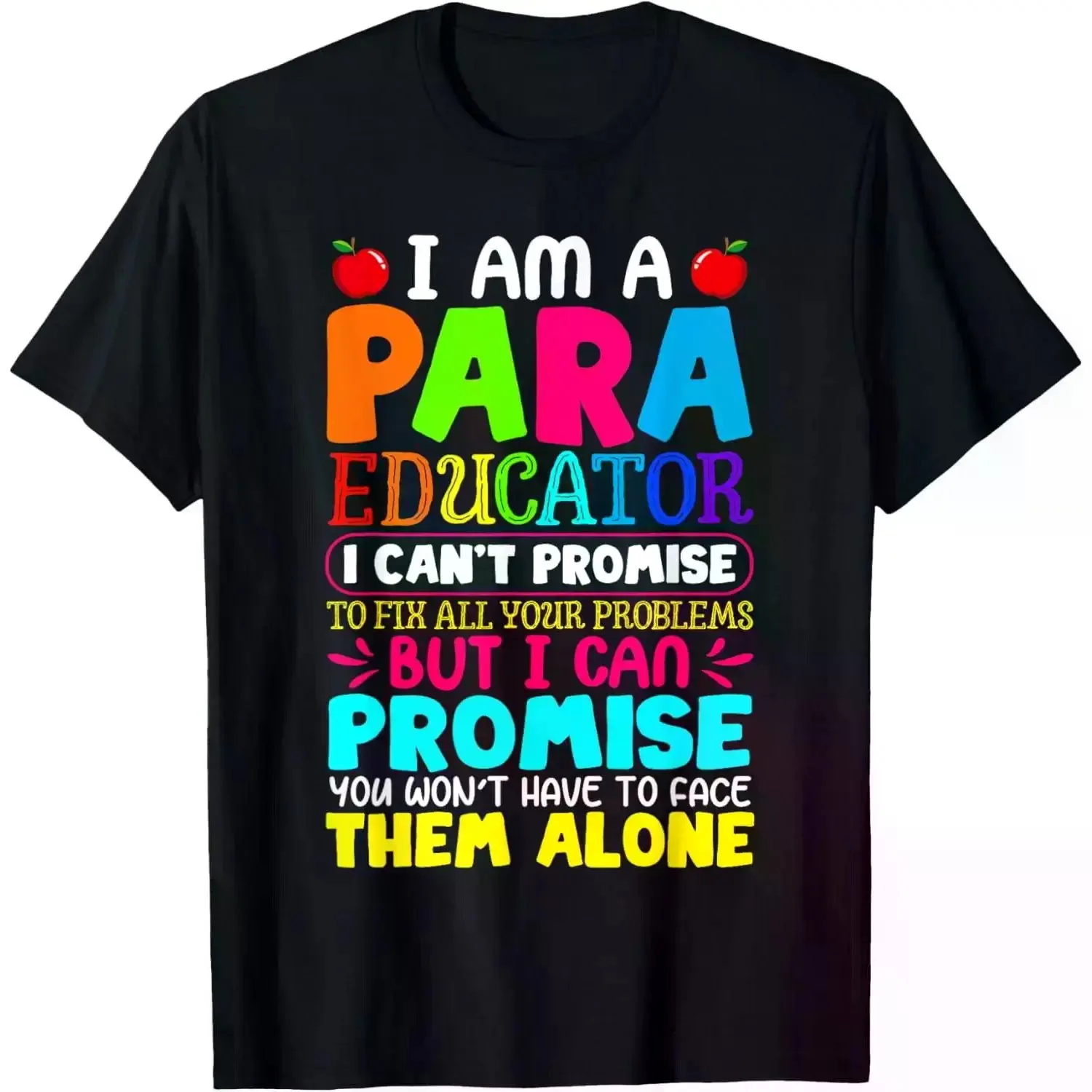 100% Cotton Women'S 100% Cotton Casual Oversized Print Para Teacher Heart Graphic T-Shirt - Short-Sleeve, Loose-Fit, Breathable Paraprofessional Top, Shortsleeve, Tshirt, Lady, Style, Piece, Fabric, Heat Transfer, Teach Golf Gift T-Shirt For Men And Women