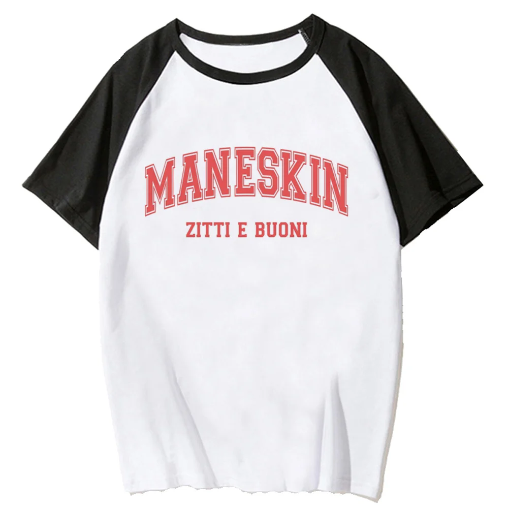 Maneskin t-shirts women funny t shirt female y2k Japanese clothing