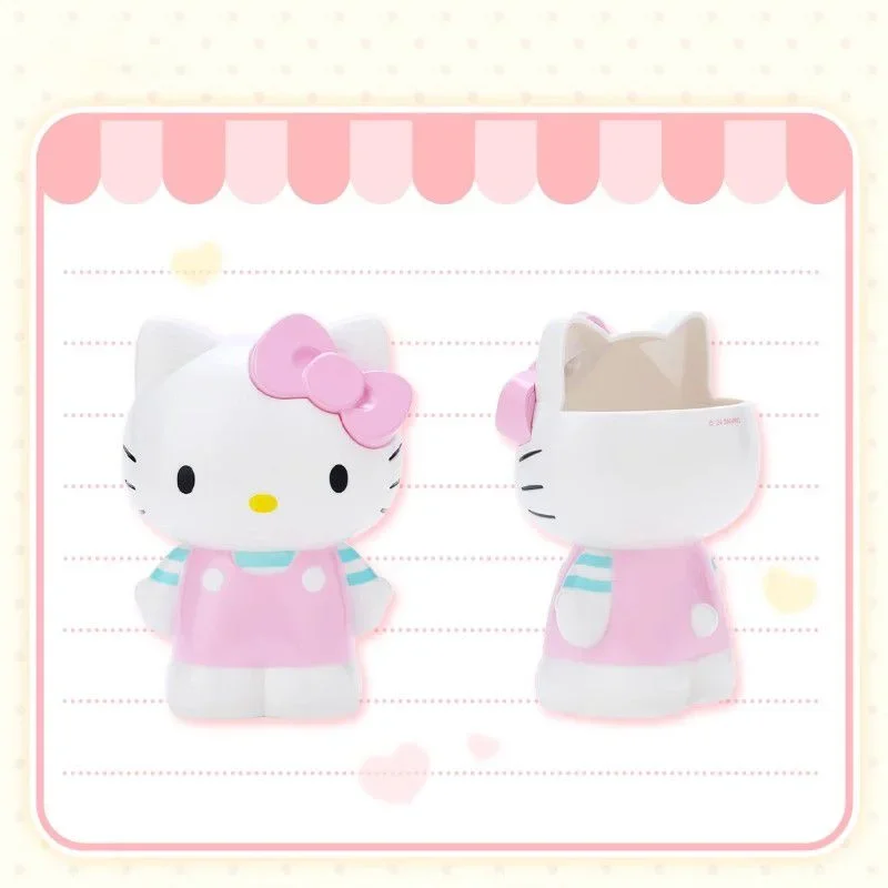 سانريو Kawaii بلدي ميلودي أنيمي مرحبا كيتي حامل قلم لطيف الكرتون القرطاسية فرشاة للمكياج المنظم سطح المكتب الديكور الهدايا لعبة