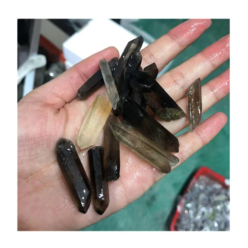 

Natural Carved Smoky Quartz Raw Points Crystals Healing Stones For Home Decoration