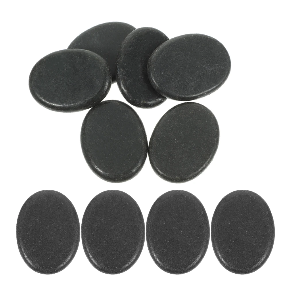 

8pcs Volcanic Massage Stones Massage Hot Stones 3x4 Natural Scraping Tool for Spa Spa Stone Massager
