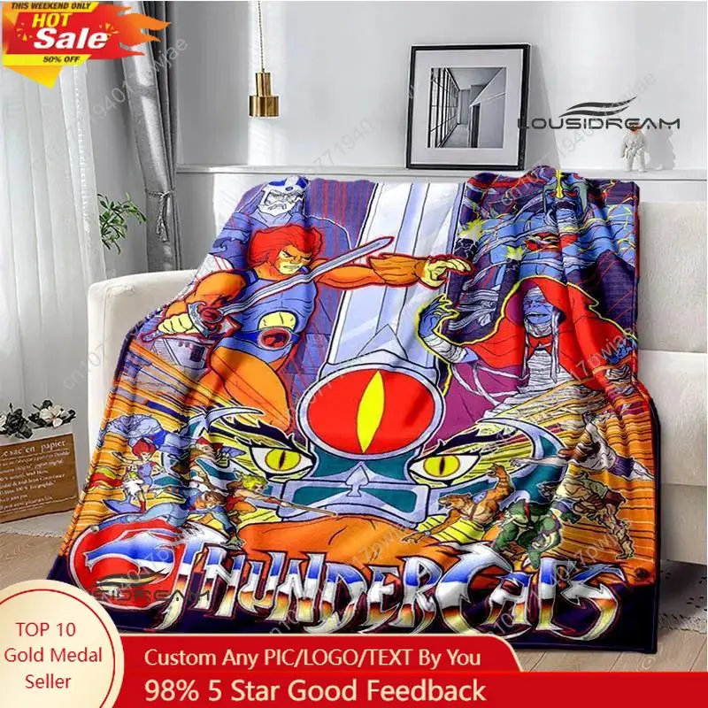 

Thundercats Cartoon Printing blankets Children's Warm blanket t Flange blanket Home travel blanket bed linings Custom blankets