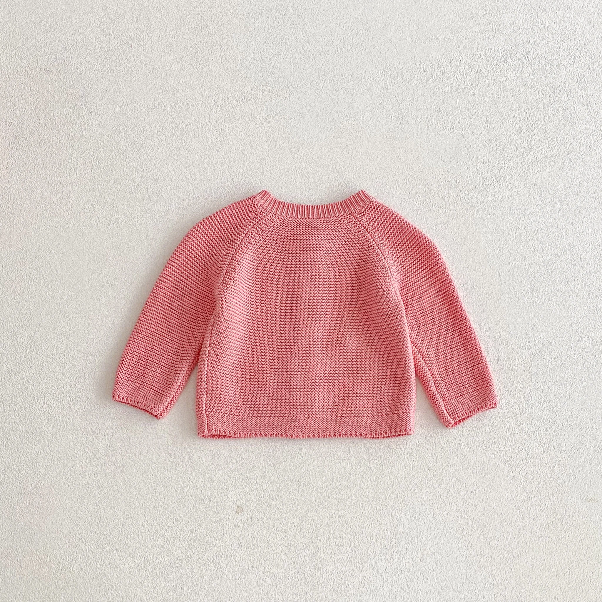 INS 2026 Herbstkollektion Niedliche Bestickte Rundhals-Strickweste für Babys und Kleinkinder – Detail 3