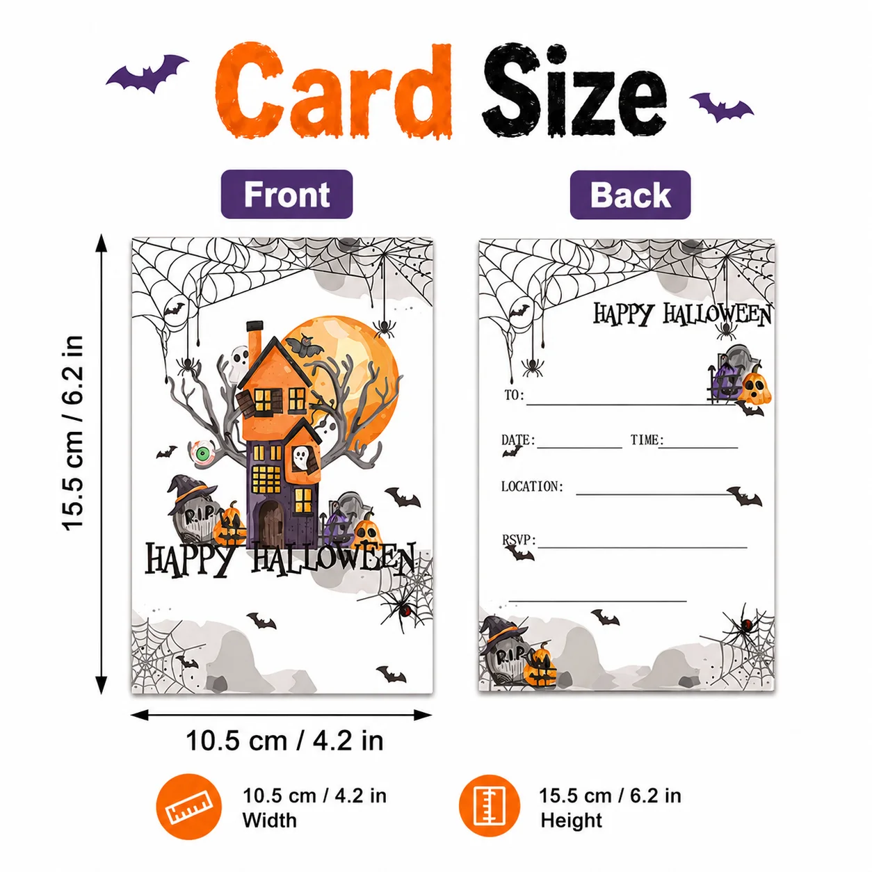 10-pack Of Vintage Halloween Pattern Holiday Cards, Perfect For Party Invitations And Gift Box Decorations,DIY Halloween Gift
