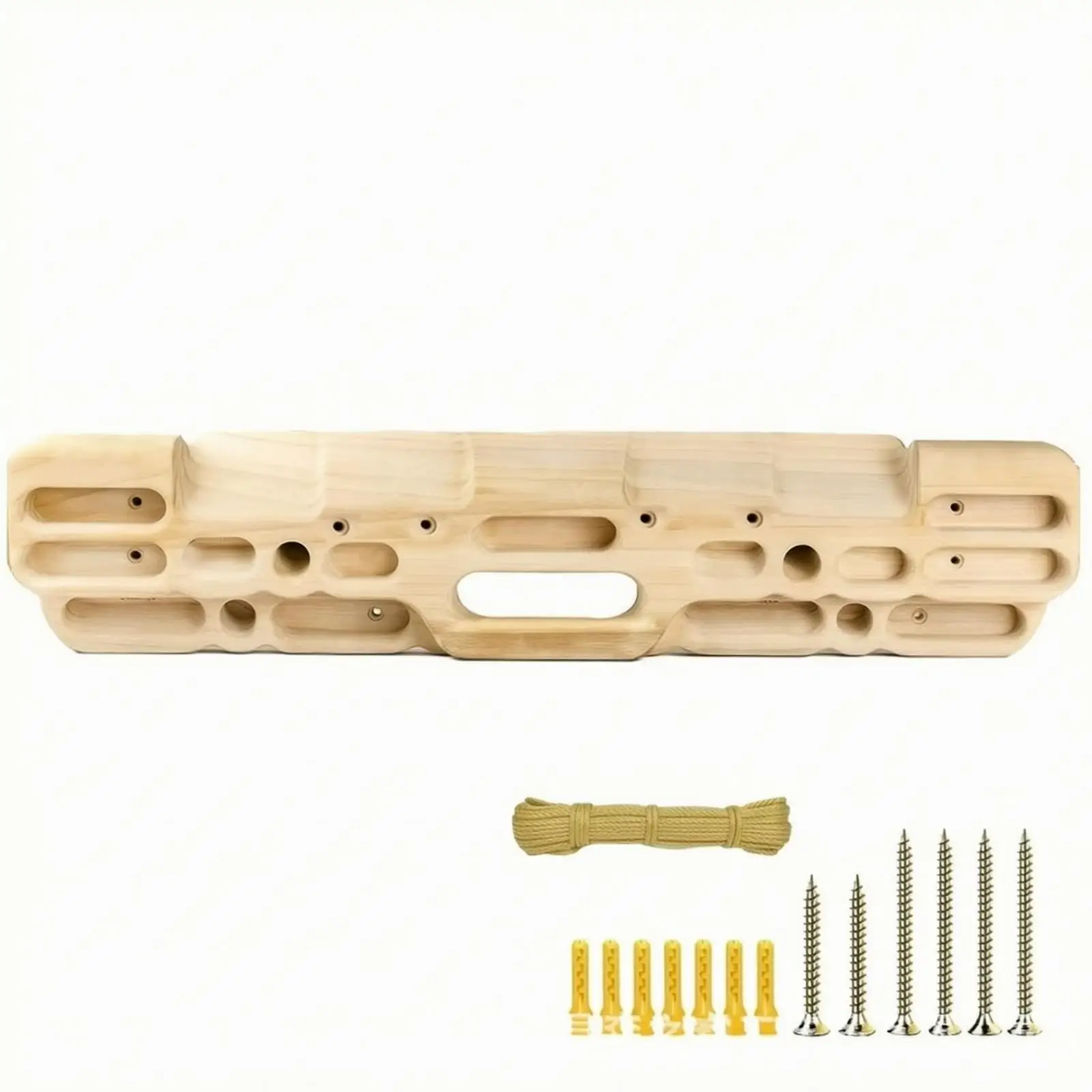 Wall-Mountable Climbing Hangboard | Maple Wood, Climbing Fingerboard, for Home Gym