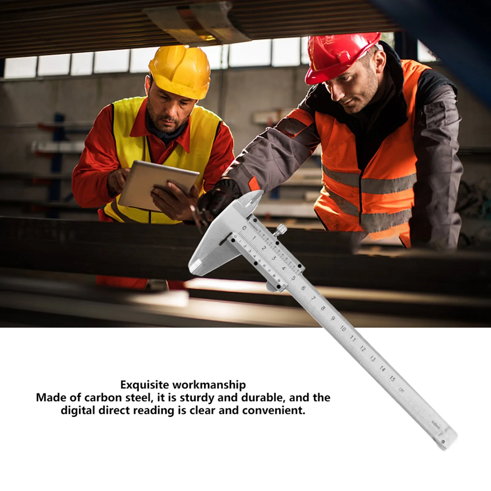 

ZK30 Высокоточный металлический штангенциркуль из углеродистой стали, микрометр, измерительный инструмент 0‐150 мм