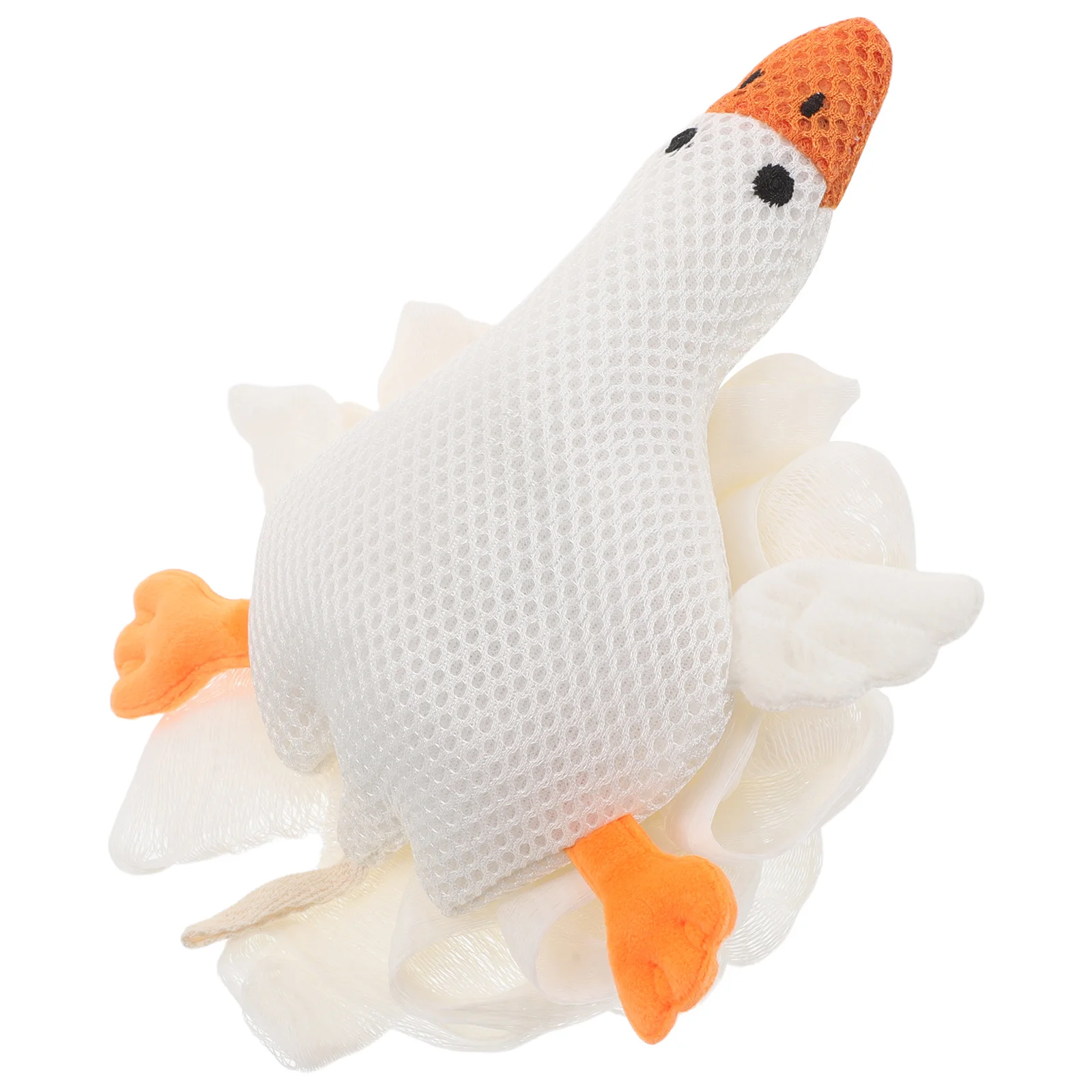 

Children Bath Sponge Large White Goose Cute Cartoon Loofah Pouf Toddler Shower Exfoliating Sponge Baby Bath Wash Scrubber