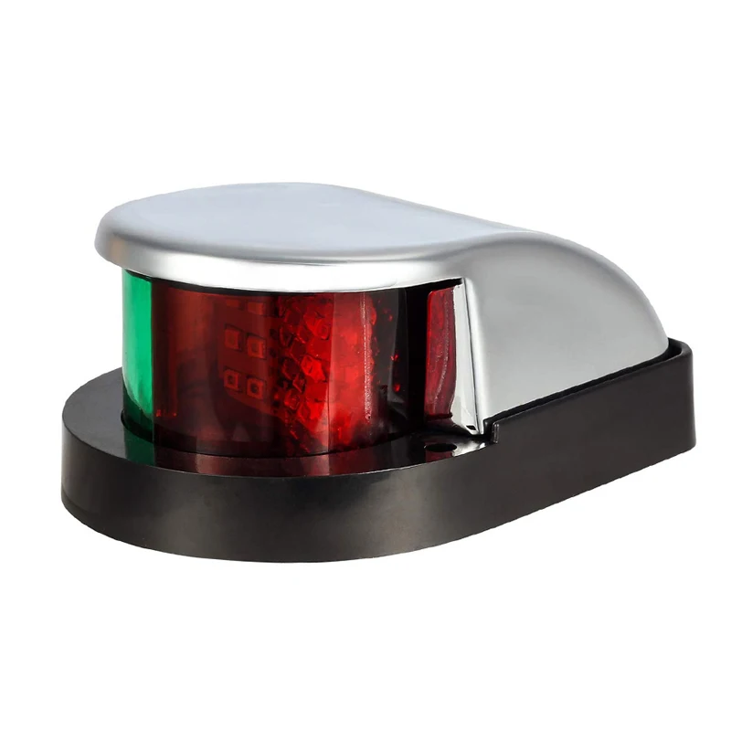 

12V Marine LED Bow Navigation Light Bi Color Red Green Lamp Waterproof for Touring Car Pontoon Fishing Speed Boat