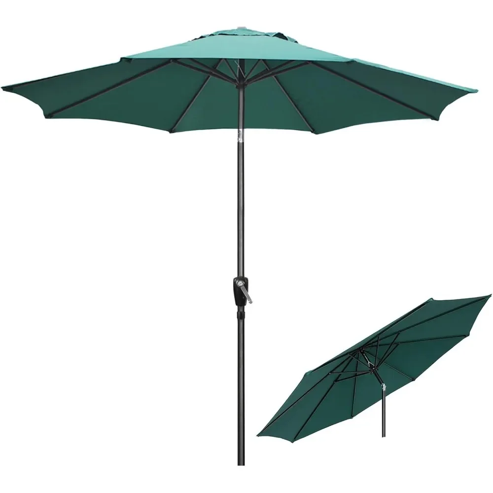 

Garden Parasol,9Ft Outdoor Umbrellas for Patio, with Tilt and Crank Sun Protection Garden Patio