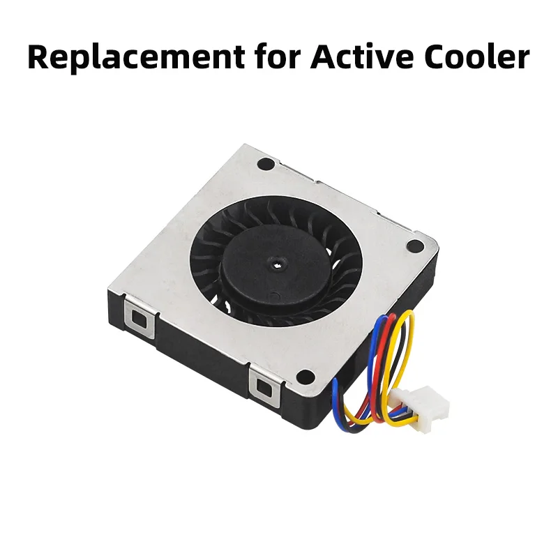 5 V 3007 Lüfter, PWM-Geschwindigkeit, einstellbarer CPU-Kühler, JST-Schnittstelle, optionale LED mit M2,5-Schrauben, Muttern für Raspberry Pi 5 4G 8G