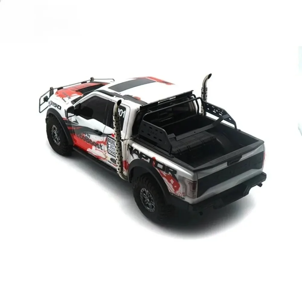 1/8 RC Pickup Crawler Metal Rear Cargo Bed Roll Cage Rack For KM F150 Raptor RAM1500 Truck Custom Simulation Upgrade Mod Parts