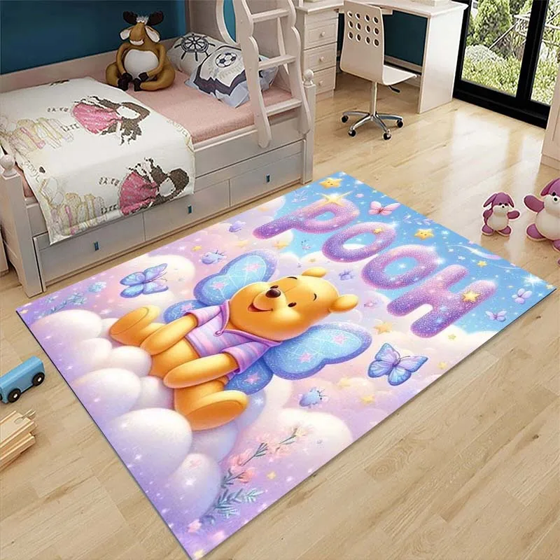 

Disney Winnie the Pooh Cartoon Carpet Living Room Bedroom Large Area Decorative Carpet Children's Room Gifts