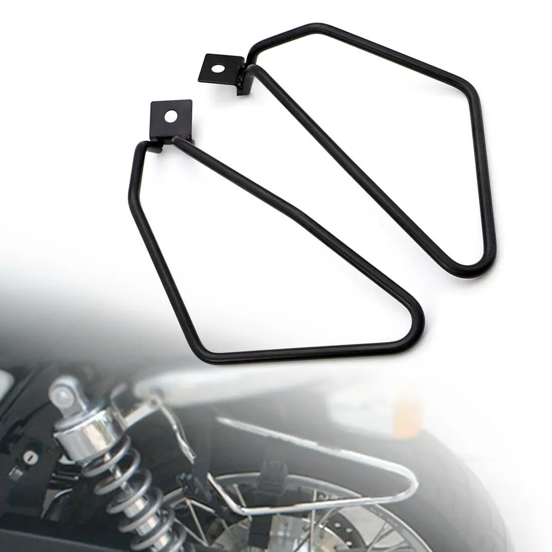 Motorcycle Saddlebag Support Bar Bracket Mount For Harley Sportster 883 Iron XL883N Dyna for Honda Suzuki Yamaha Kawasaki BMW