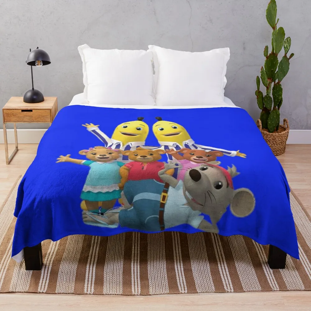 

Bananas in Pyjamas Throw Blanket Stuffed Blankets Cute Blanket Flannels