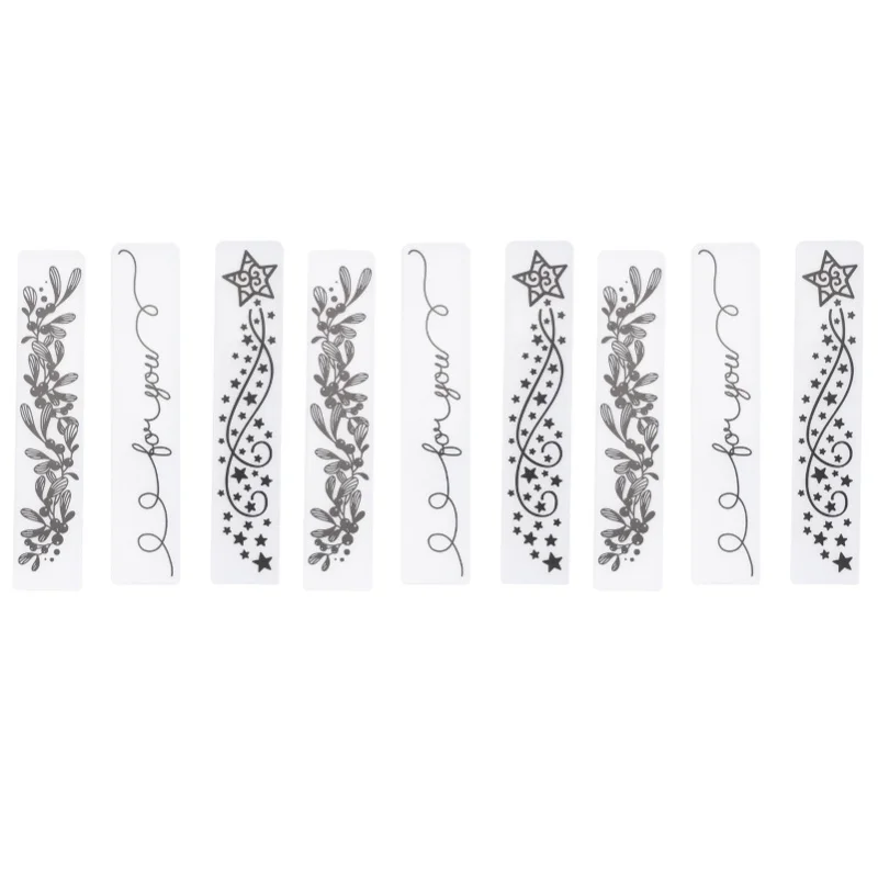 

9Pcs Flower Plastic Embossing Folder For DIY HandMade Embossed Plate Accessories