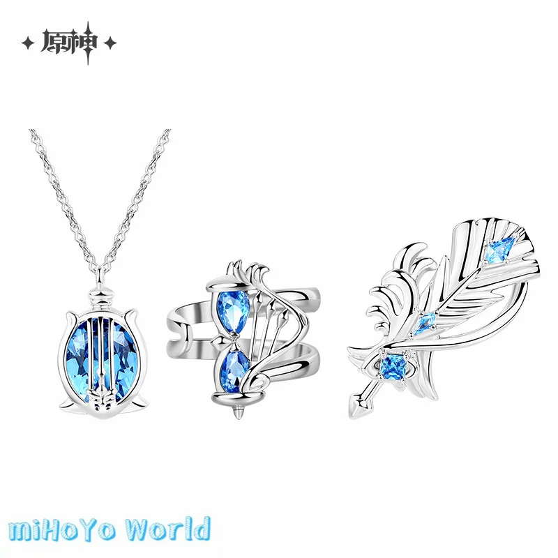 MiHoYo Genshin Impact Official Derivatives Symphony Into Dreams Series Necklace Ring Brooch Ornaments Birthday Festival Gifts