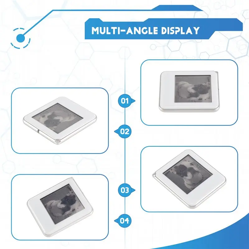 DIGIT-NFC Function Keyring 1.54-Inch Three Color Display Screen Image Wireless Transmission Keychain Ink Screen