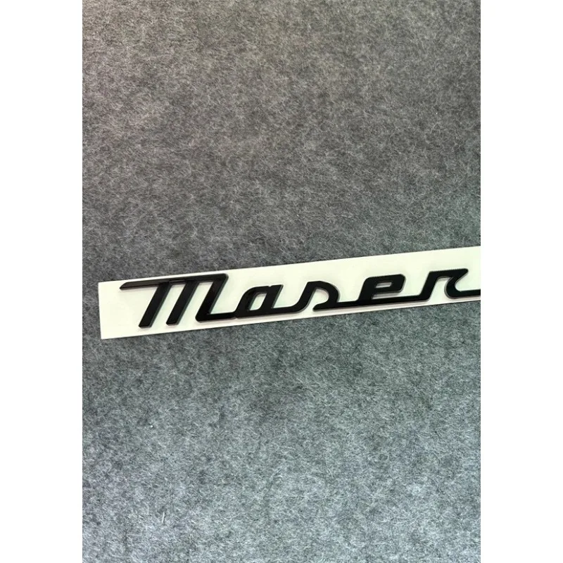 DIY 3D ABS New Letter Logo Side Stickers for Quattroporte Levante Ghibli Trofeo GT  Accesorios