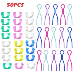 50Pcs Sewing Tool Clips for 30pcs Bobbins Holder Clips & 20Pcs Bobbins Thread Spool Holder Organizer DIY Embroidery Accessories