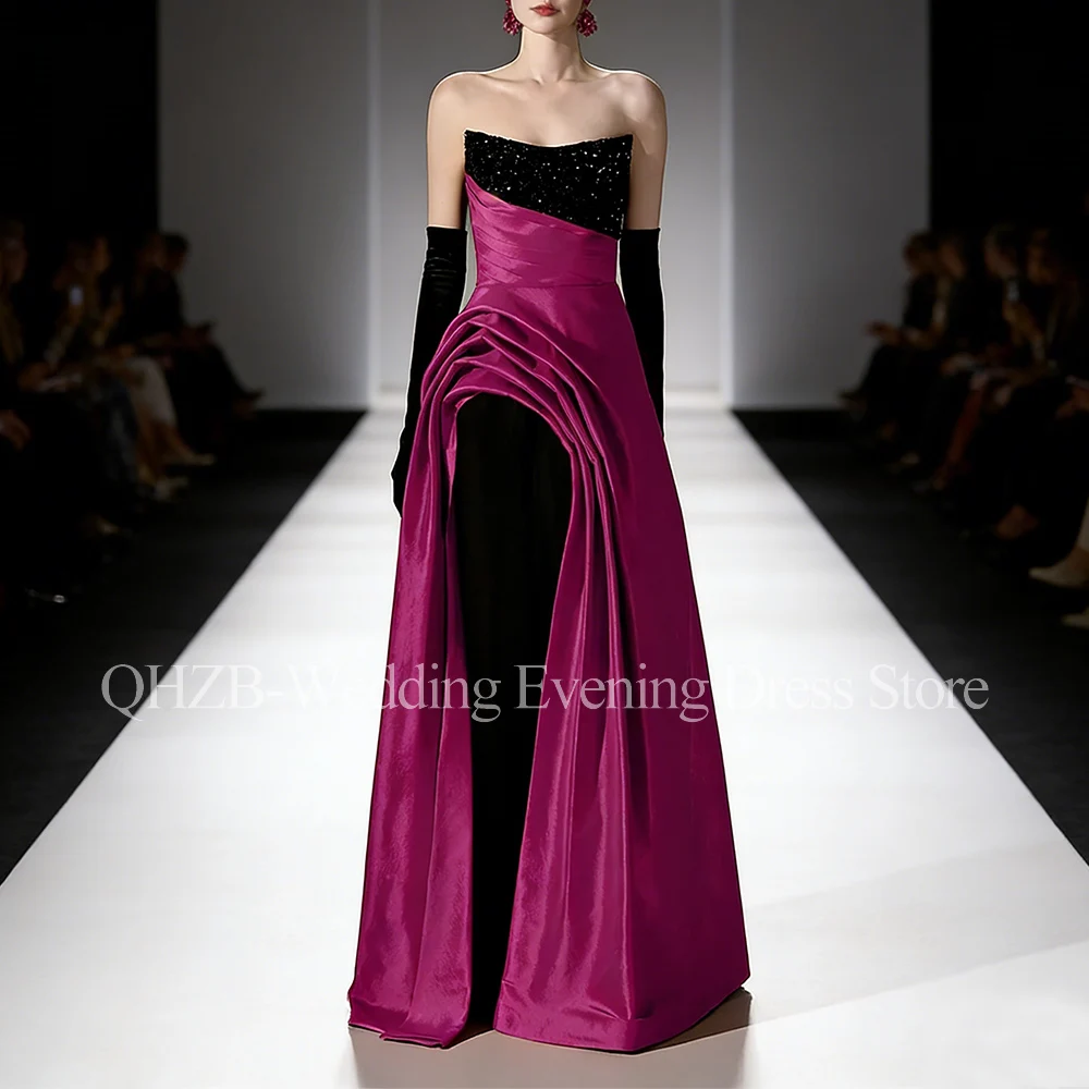 

Customized Elegant Beads Long Evening Dresses for Special Occasions Backless Floor-Length Women Gala Prom Party Gowns 2026