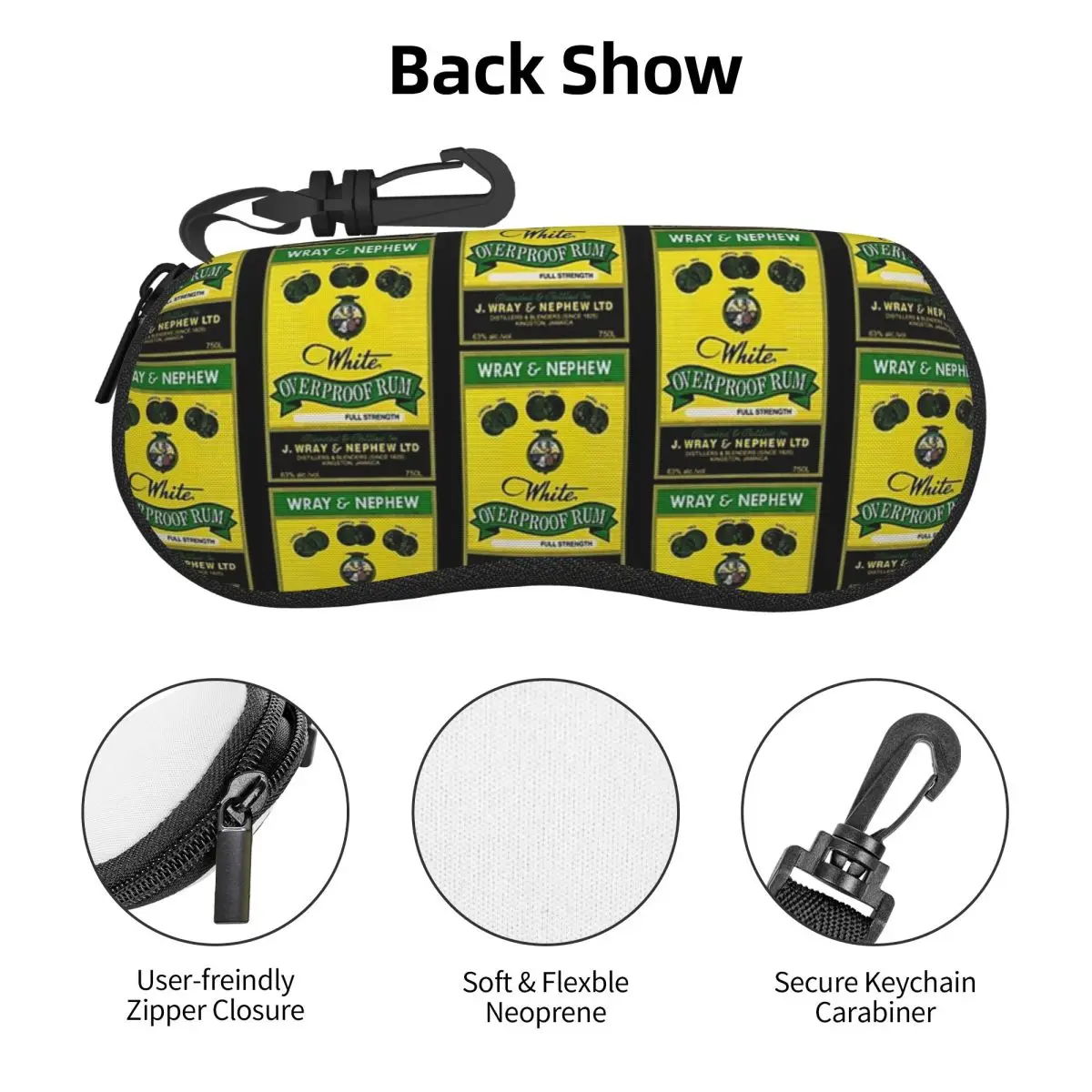 Wray And Nephew 쉘 안경 케이스 보호대 선글라스 박스 여성 남성 소프트 안경 가방 파우치