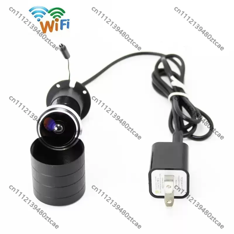 WiFi Remote Monitoring Electronic Peephole Camera for Mobile Phone, Visual Door Viewer Wide Angle Security Recorder Camera