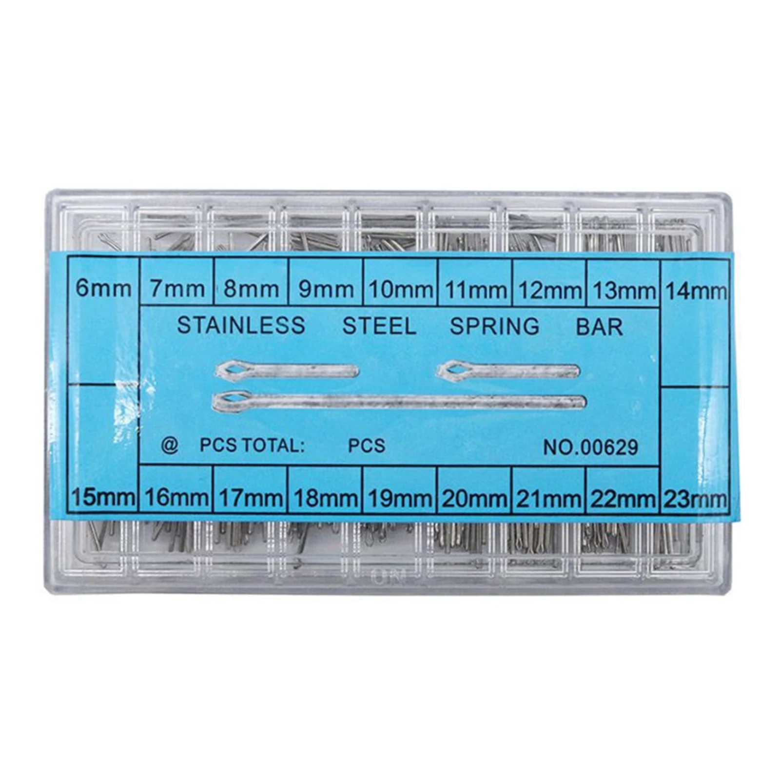 360 Pieces Stainless Steel Watchband Split Pins Assortment Box 6-23mm Watch Strap Link Pins Cotter Bar Kit Watch Repair Parts