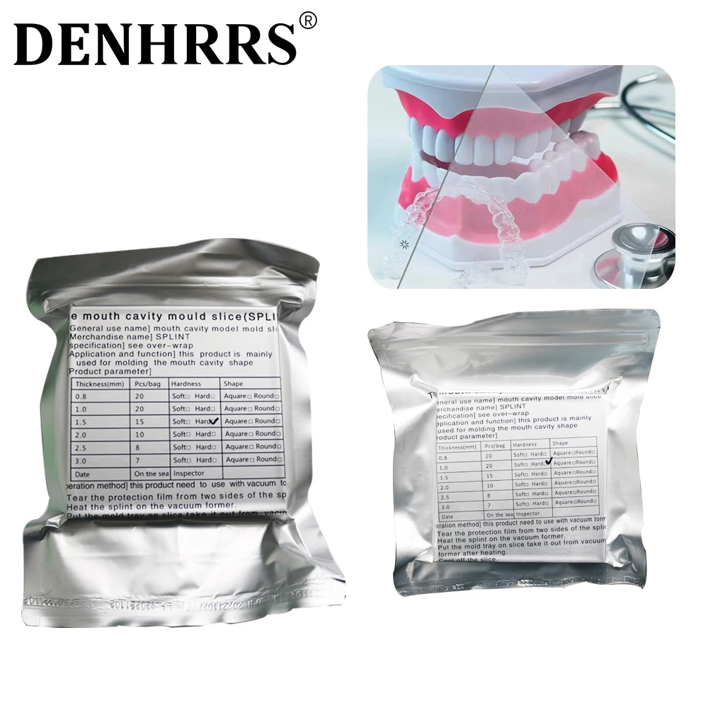

1Pack Hard Orthodontic Retainer Splint Film for teeth Invisible Brace