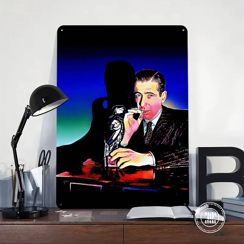 The Maltese Falcon 1 Personalized 3D Textured Metal Poster Wall Art Tinplate Sign for Home and Decoration Gaming Room Decor Cozy