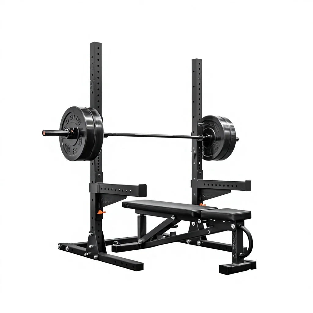 

Multi Functional Flat Bench Press Adjustable Fitness Equipment Half Frame Squat Rack Weightlifting Bedpromote sales