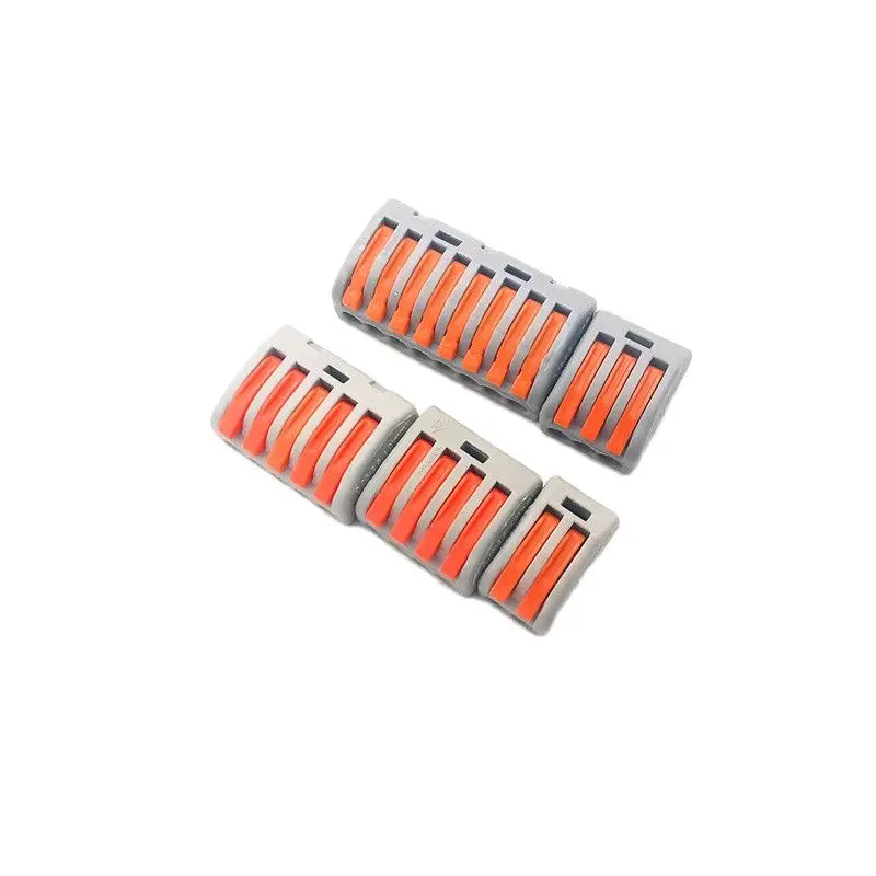 10PCS/lot Wiring Cable Connector 212 213 214 215 218 Universal Terminals Block Plug-in Electrical Wire Connector Mini Fast Cable