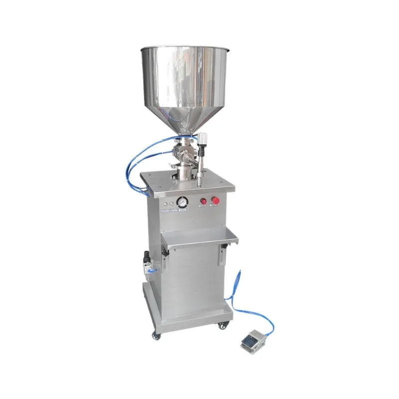 High Precision Pneumatic Rotary Valve Paste Filling Machine Vertical Automatic Small Cream Cosmetic Chemical Liquid Filler for