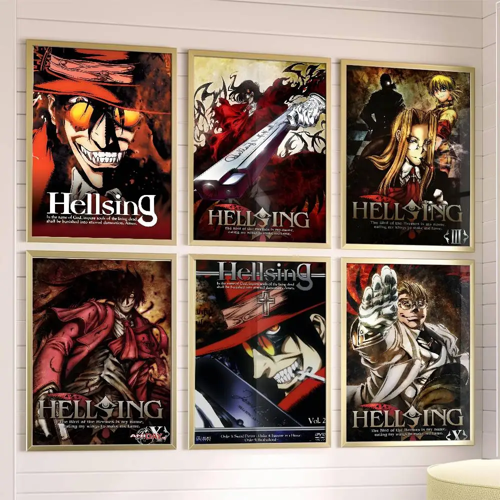 

HellsingS Poster Posters,waterproof Paper Stickers,coffee Shops,bar Living Rooms