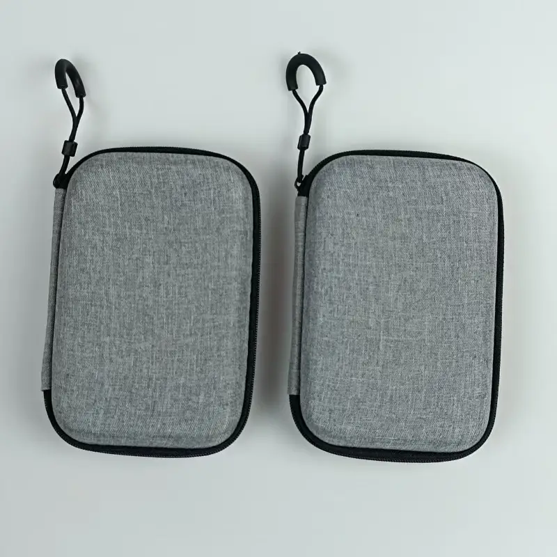 Mini Grey Digital Product Storage Bag Portable Headphone USB Data Cable Charger U Stick Storage Case Shockproof Protective Case - 6