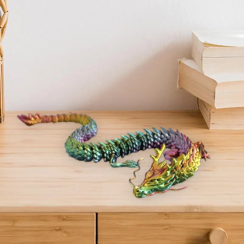 3D Printed Dragons Dragon Models Animal Figurines Full Articulated Dragon Modle Home Office Desktop Ornaments Kids Gift