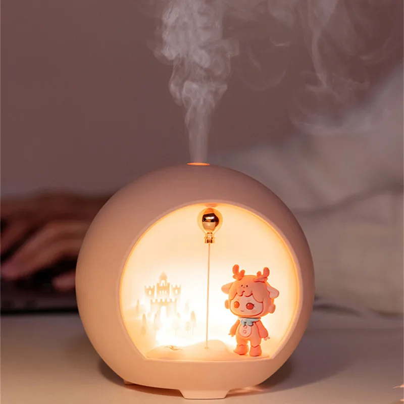 

New Healing Planet Essential Oil Diffuser Creative Home Decoration Magnetic Levitation Night Light Humidifier