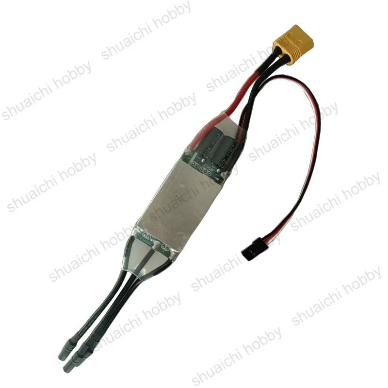 1 unidad 2-6S 50A ESC sin escobillas de doble vía regulador de velocidad de rotación hacia adelante y hacia atrás de 32 bits con UBEC 5V 3A para Robot submarino de barco RC