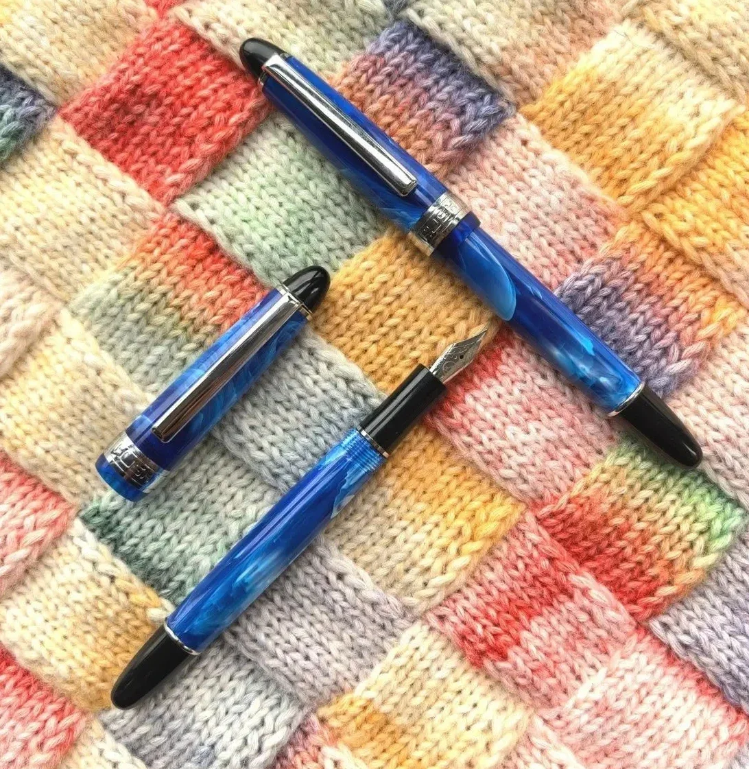 Hot Hoohill 819 Acrylic Resin Fountain Pen EF/F/M 0.38/0.5/0.7mm Nib Ink Pen Large Capacity Store Office Supplies Gifts