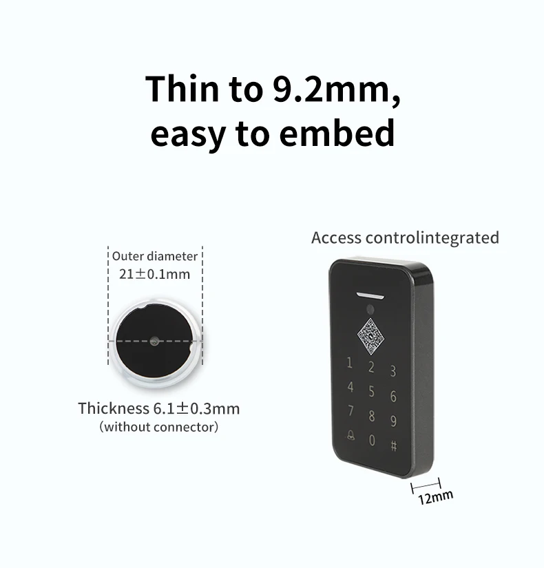 1D 2D Barcode Scanner Motor für Zugangskontrollterminal QR Code Türschloss Integration Close Range Instrument Ausrüstung
