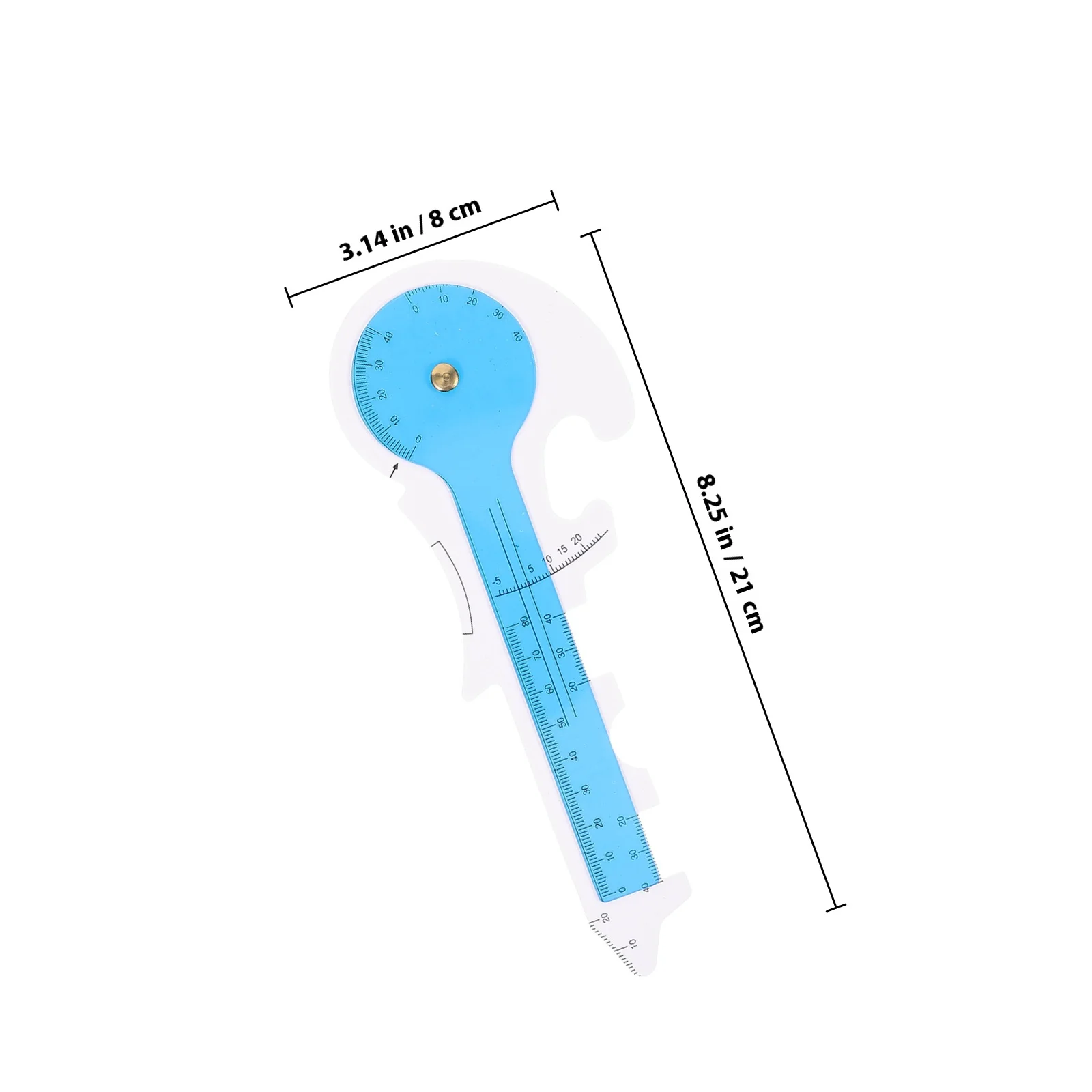 Glasses Pupil Distance Measurement Ruler Multi-Use Plastic Tool for Accurate Frame Fitting and Optometry