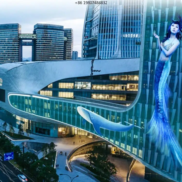 Support for OEM Video Wall Glass Windows Hot Selling Ultra Transparent Flexible Full Color LED Film Display Animation SDK