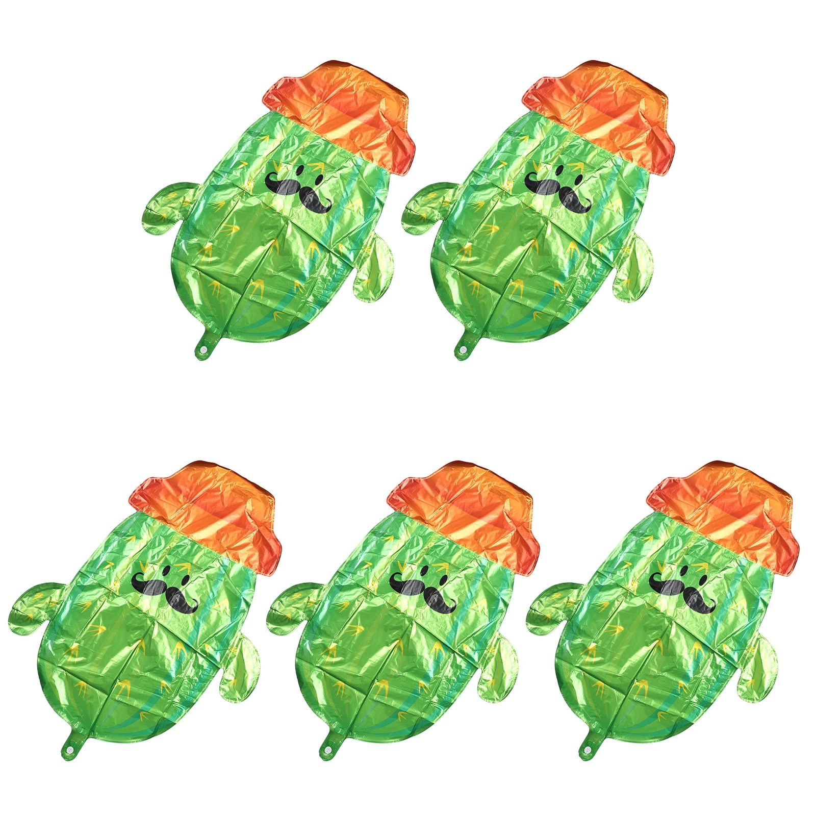 

Alipis 5pcs Aluminum Foil Balloon Hawaiian Party Decor Baby Shower Themed Balloons Cactus Decoration for Birthday Event