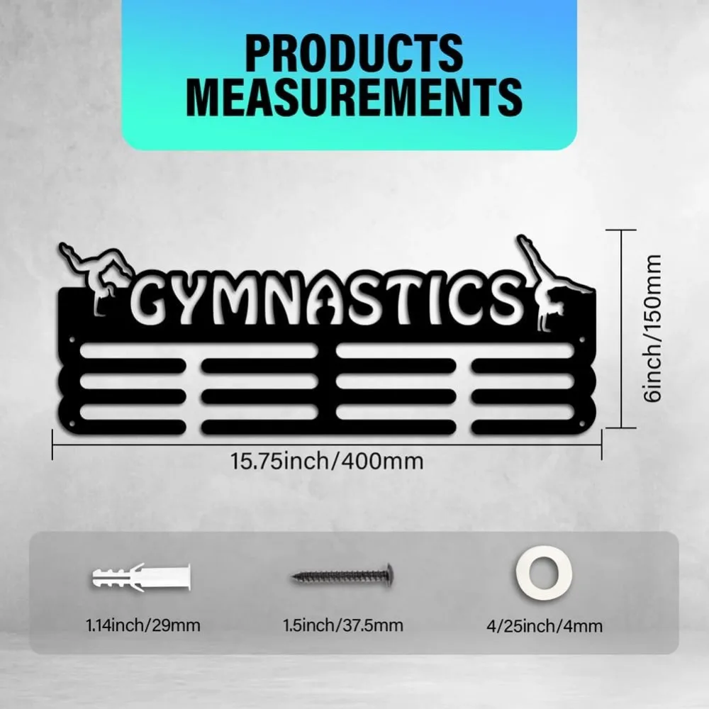 Medal Display Holder Gymnastics Hanger Sports Ribbon Holder Competition Holder Medals Display Awards Rack