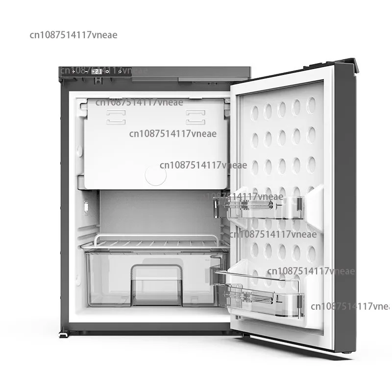 12V 110V Mini Fridge Compact Refrigerator with Lock Reversible Door for RV Car Truck Campervan