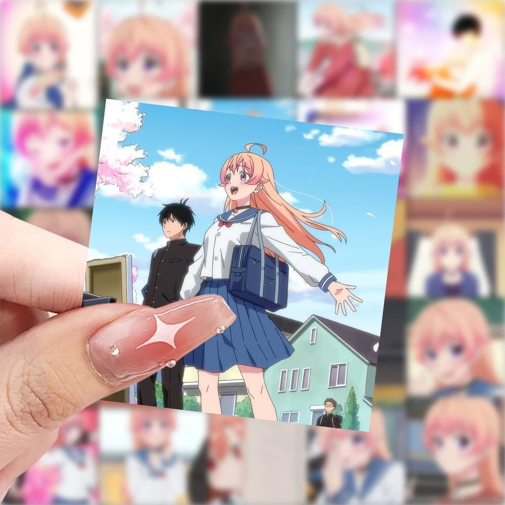 10/30/59pcs Kawaii 니코 마녀 시계 스티커 소녀 Miyao Nemu 애니메이션 스티커 노트북 가방 수하물 Otogi Morihito 데칼 Waterpr