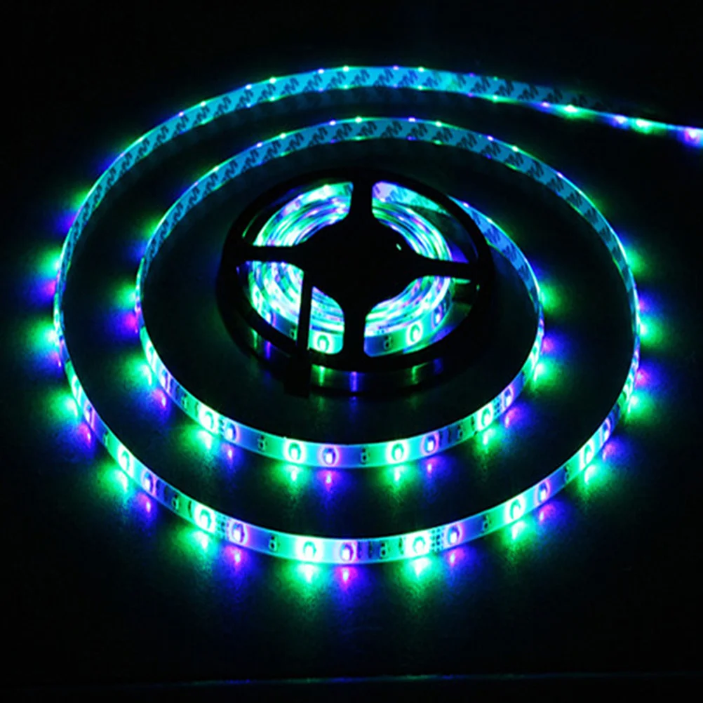 5M LED Strip Lights Rgb Waterproof with 24-Key Remote Controller for Christmas Party Tree Corridor Street Decorative Lighting