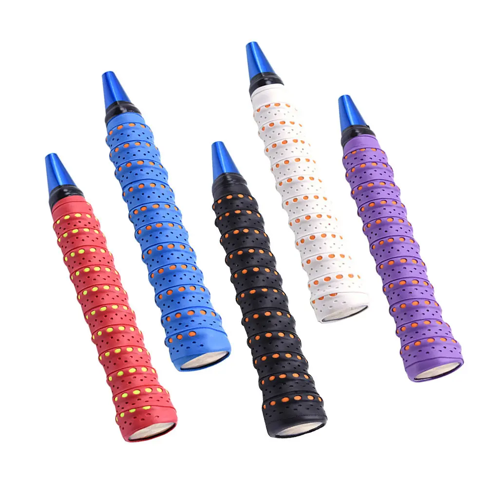 

5 рулонов нескользящей ленты для обмотки рукояток, впитывающей пот, для ракеток и удочек, влагоотводящая обмотка для рукояток